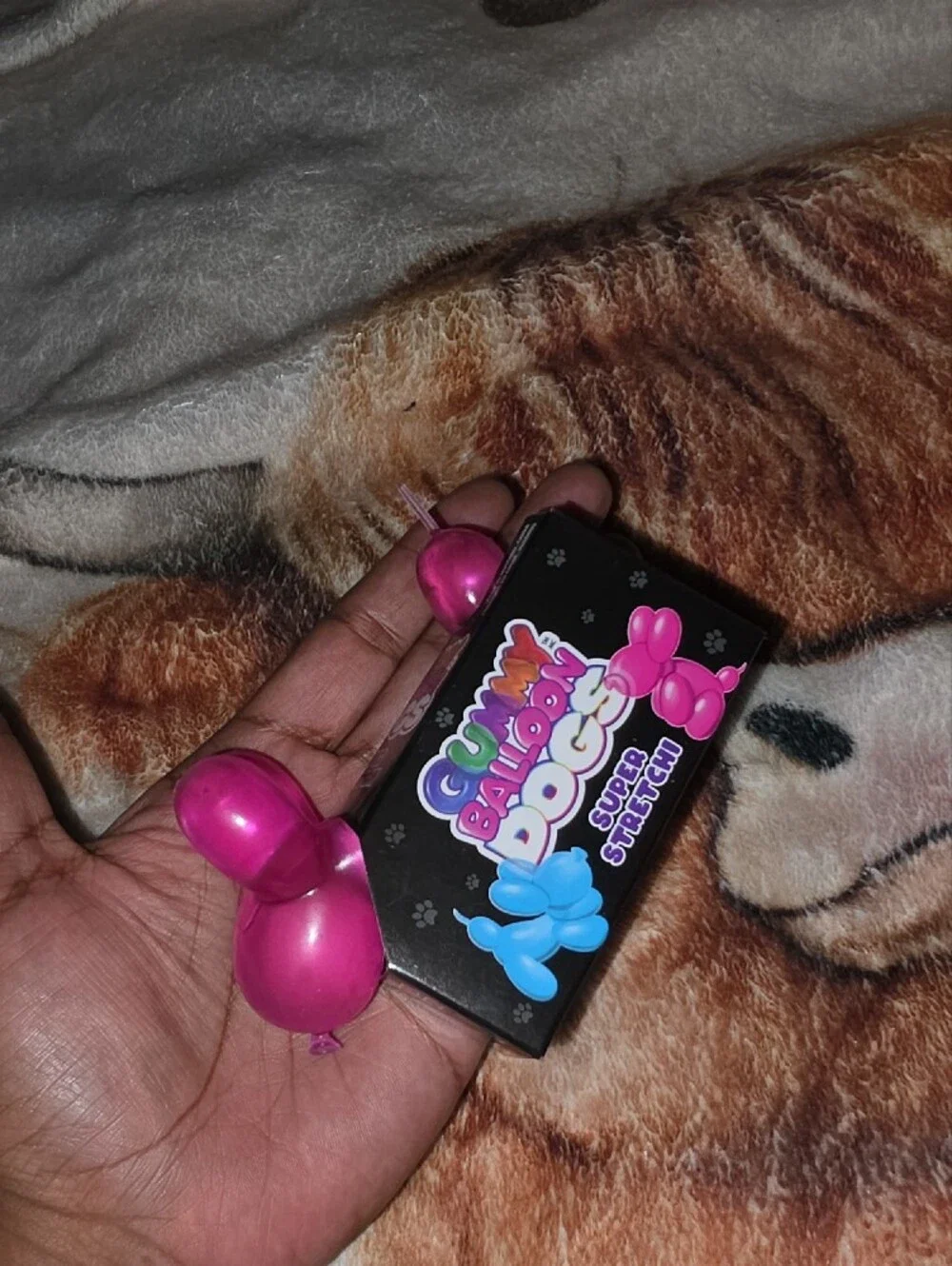 Gummy Balloon Dogs Super Stretch Toy - Pink